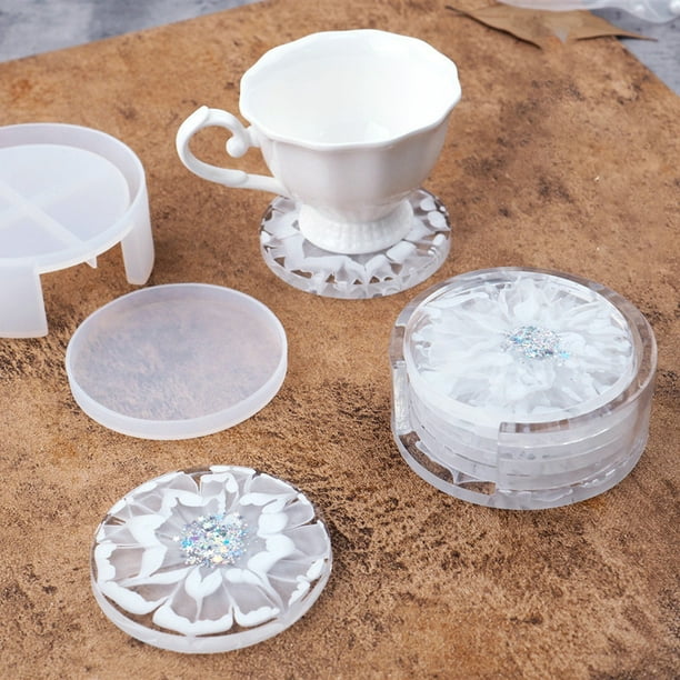 Mould DIY Tool Resin Epoxy Silicone Coaster Mat Storage Holder Set Casting Mold Mould DIY Tool Resin Epoxy Silicone Coaster Mat Storage Holder Set Casting Mold
